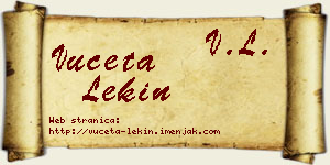 Vuceta Lekin vizit kartica